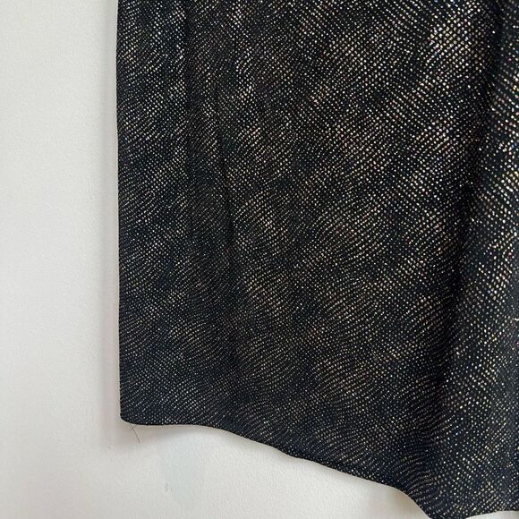 Ninety Women's Studded Stretch Waist Black Knee-Length Skirt Size L - Picture 2 of 5